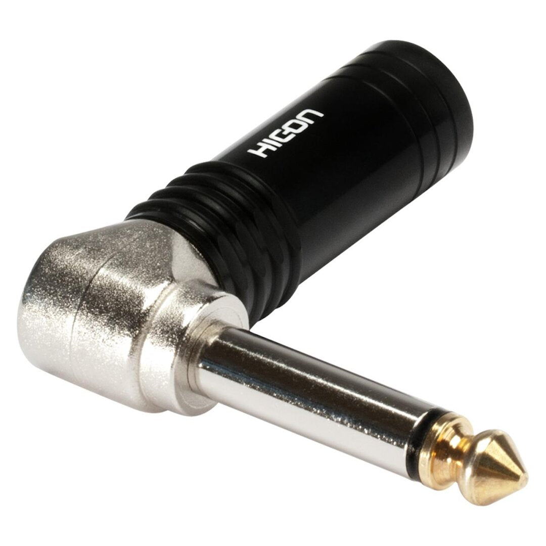 Hicon HI-J63MA04 · Jack 6.3 mm 2-pole Male · Angled · Gold