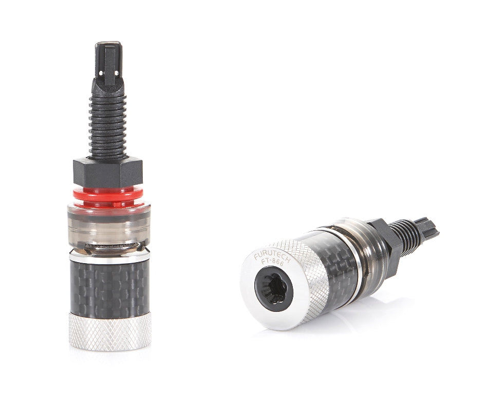 Furutech FT-866(R) Oncpiecewound-wireconductorconstruction Binding Posts (2pcs/set)
