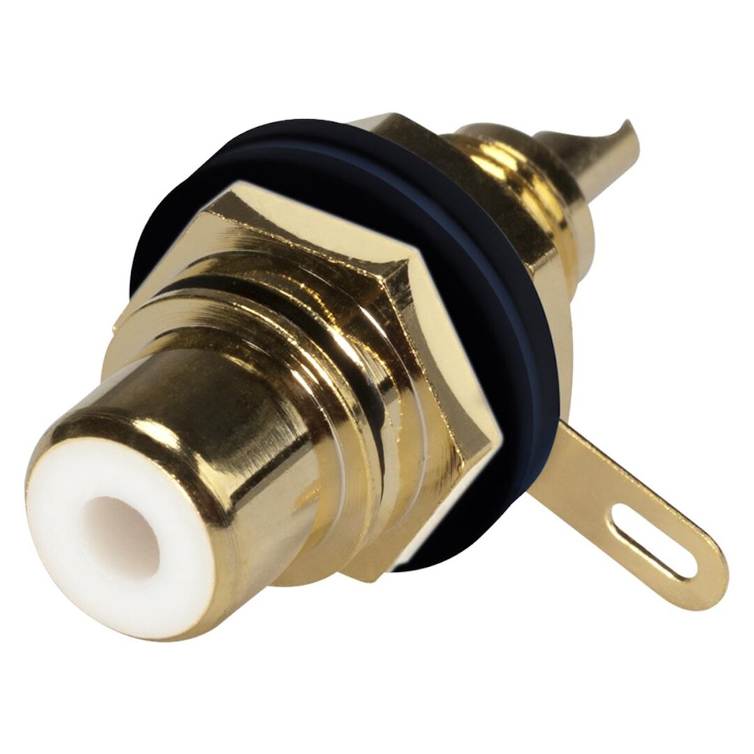 Hicon HI-CEF01-BLK · RCA 2-pole Female · Gold