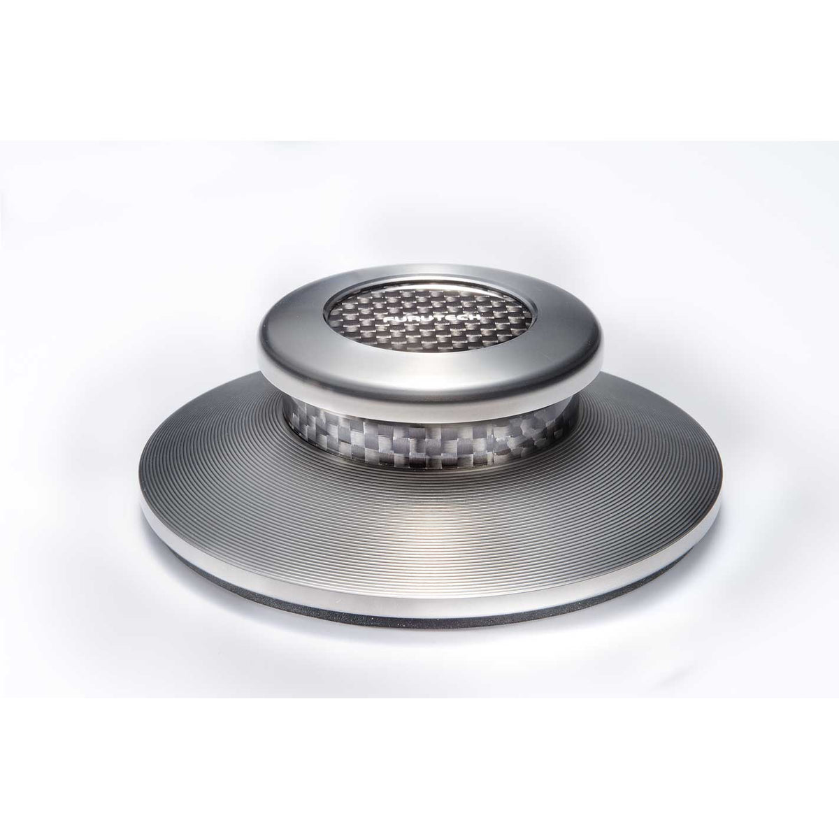 Furutech Monza Lp Stabilizer · featuring stainless and carbon finish with piezo damping base