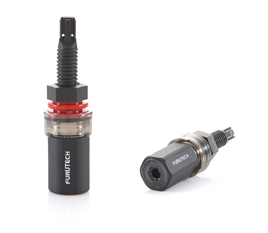 Furutech FT-865(R) · Onc piece wound-wire conductor construction Long Binding Posts (2pcs/set) for Speaker Side