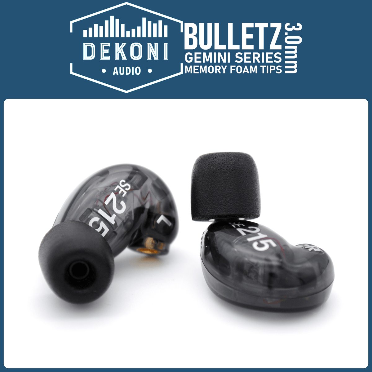 Dekoni Bulletz Gemini Foam Tips (3 mm)