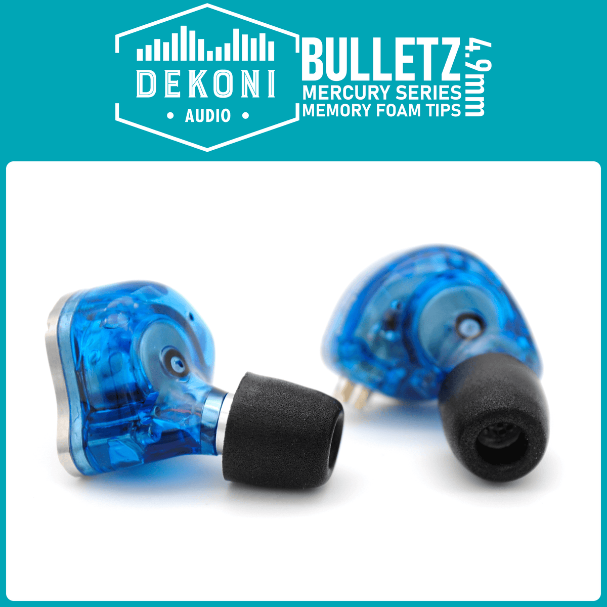 Dekoni Bulletz Mercury Foam Tips (4.9 mm)