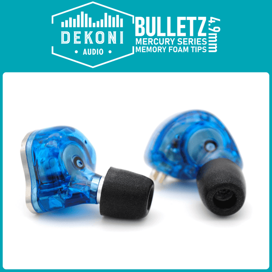 Dekoni Bulletz Mercury Foam Tips (4.9 mm)
