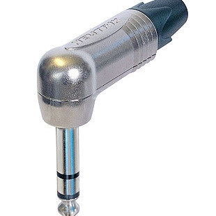 Neutrik NP3RX-B — 6.35 mm Right-Angle Stereo Jack